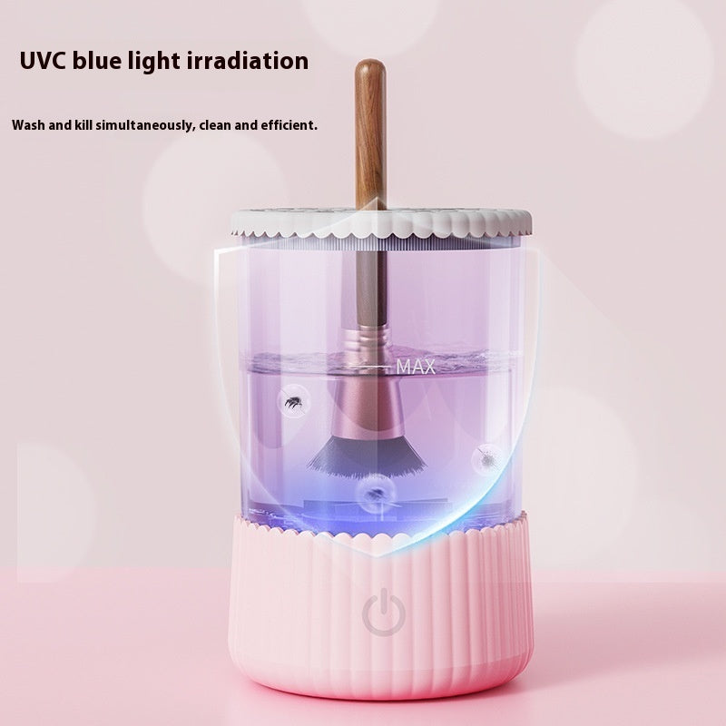EliteBloom™ Automatic Makeup Brush & Beauty Blender Cleaner with UVC Blue Light