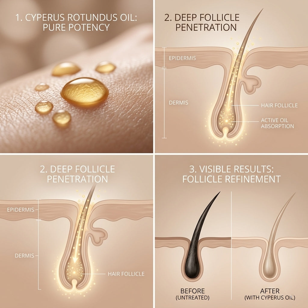 ELITEBLOOM™ Cyperus Rotundus Hair Reduction Oil

Less Hair. Smoother Skin