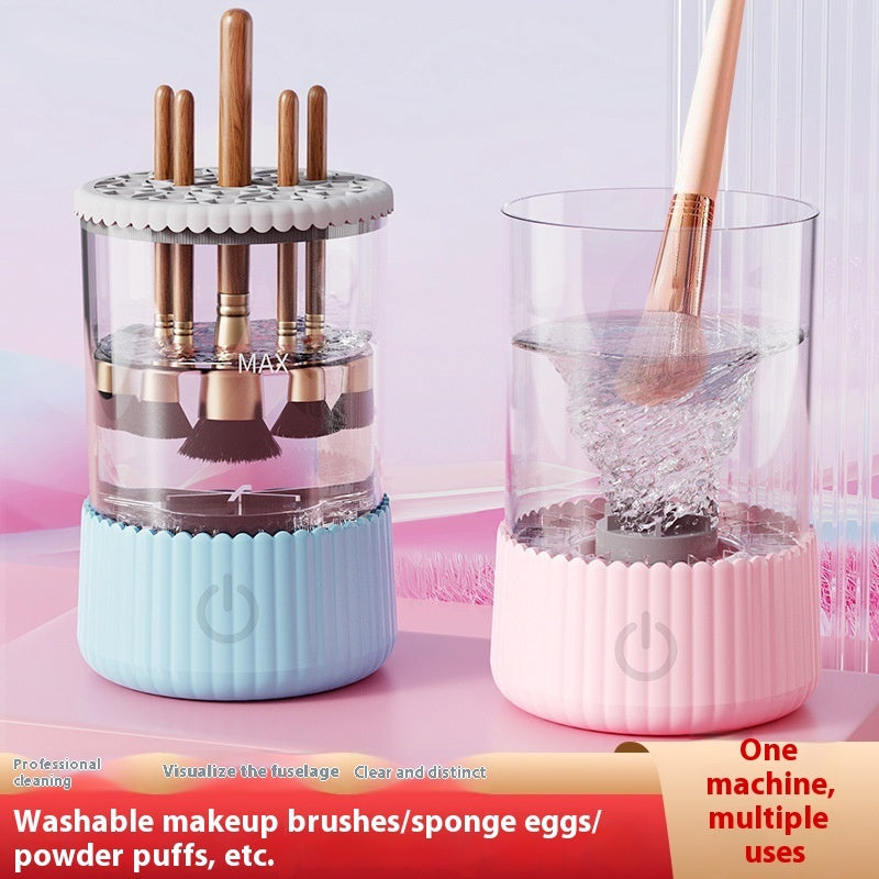 EliteBloom™ Automatic Makeup Brush & Beauty Blender Cleaner with UVC Blue Light