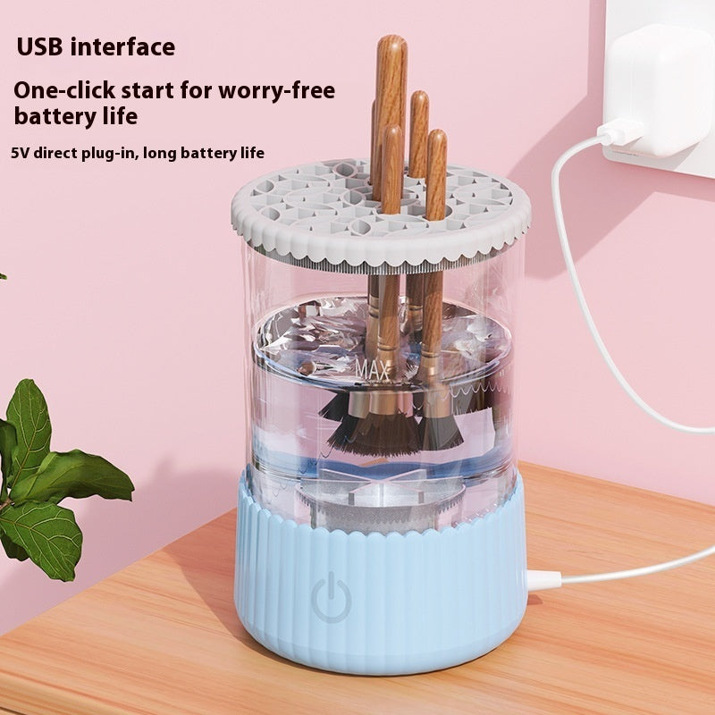 EliteBloom™ Automatic Makeup Brush & Beauty Blender Cleaner with UVC Blue Light